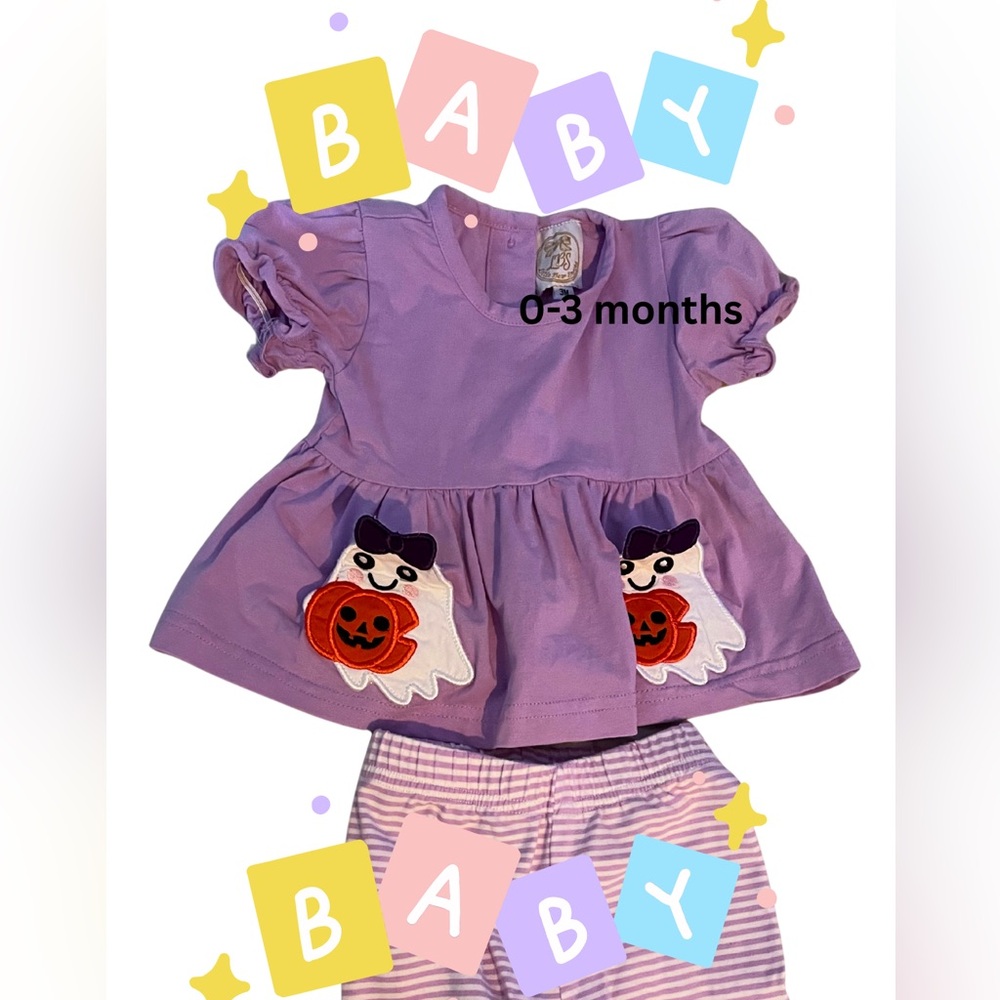 Little Bear Smocks Halloween Smock